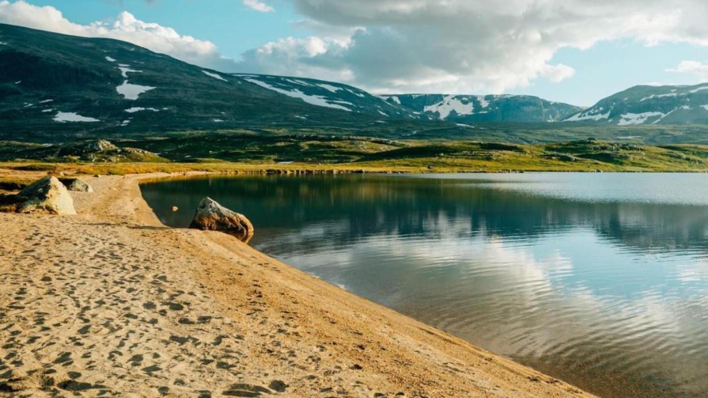 Koselig Hytte Med Usjenert Og Solrik Beliggenhet Geilo Bagian luar foto