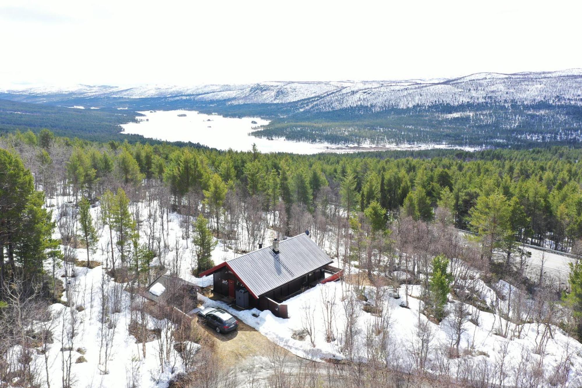 Koselig Hytte Med Usjenert Og Solrik Beliggenhet Geilo Bagian luar foto